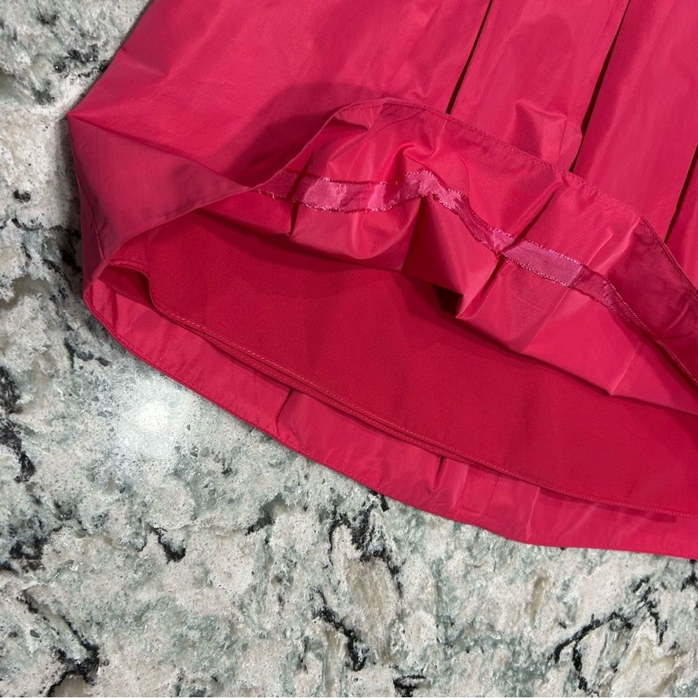 NWT BCBGMaxAzria Ladies 6 Neon Pink Taffeta Dress Cocktail - Picture 12 of 13